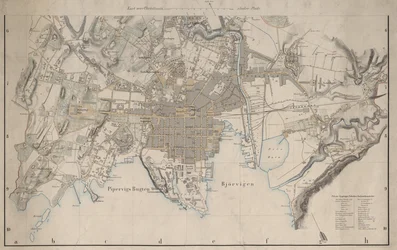 Karte von Christiania (1861)